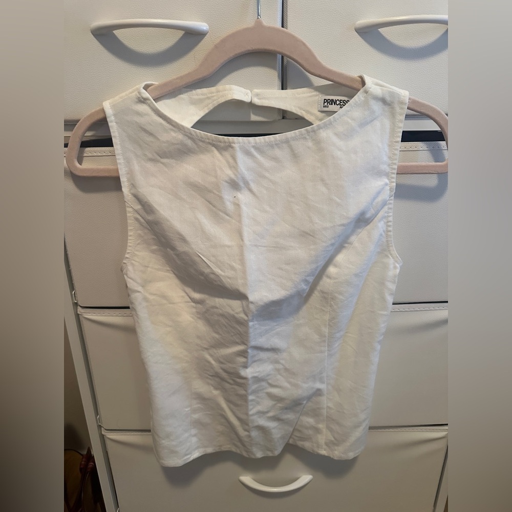 Princess Polly Cream Tank Top